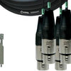 Cordial Cables 8-Channel Analog Breakout/DMX Control Cable Essentials Series TASCAM D-Sub 25-Pin Male to 8 3-Pin XLRF Connectors 16-Foot 3719745 840126948981