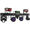 CHAUVET DJ GigBAR Move 5-in-1 Lighting System with Moving Heads, Pars, Derbys, Strobe, and Laser Effects - Black 457110 781462220235
