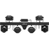 CHAUVET DJ GigBAR Move 5-in-1 Lighting System with Moving Heads, Pars, Derbys, Strobe, and Laser Effects - Black 457110 781462220235