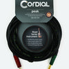 Cordial Cables Premium High-Copper Instrument Cable Peak Series 1/4″ Straight to Straight 20 Foot 3719638 840126947830