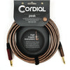 Cordial Cables Premium High-Copper Instrument Metal Cable Peak Series 1/4″ Straight-1/4″ Straight Silent Phone Plugs w/Translucent Sleeve 30 Foot 3719679 196288014782
