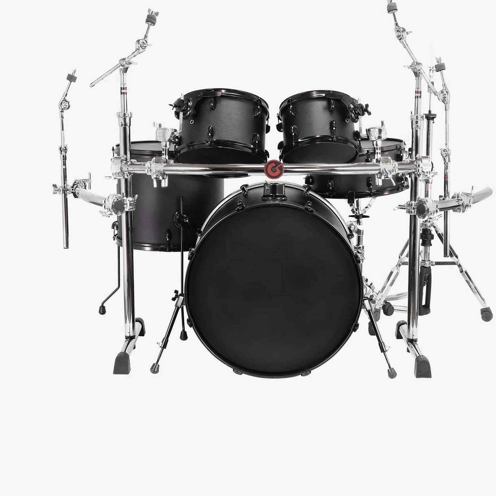 Gibraltar Drum Rack Pack with Chrome Clamps Side Wings and Boom Cymba Audio MIDI Plus