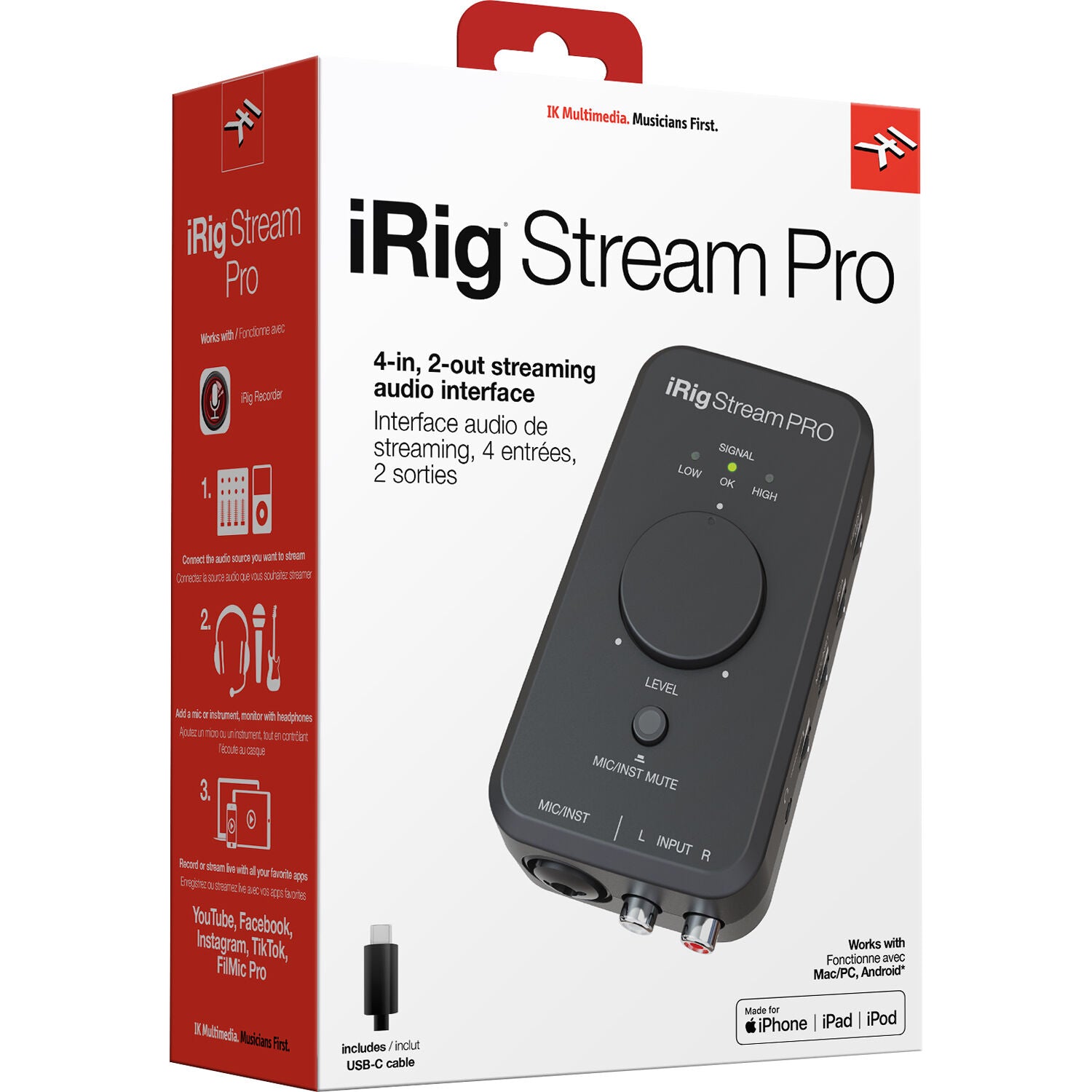 IK Multimedia iRig Stream Pro Ultracompact 4x2 Audio Interface 385924  196288057284