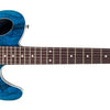 Michael Kelly Guitars 59 Port Thinline Transparent Blue Electric Guitar 456808 809164026891