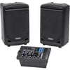 Samson Audio Expedition XP300 6" 2-Way 300W All-in-One Portable Bluetooth-Enabled Stereo PA System 269819 809164020745